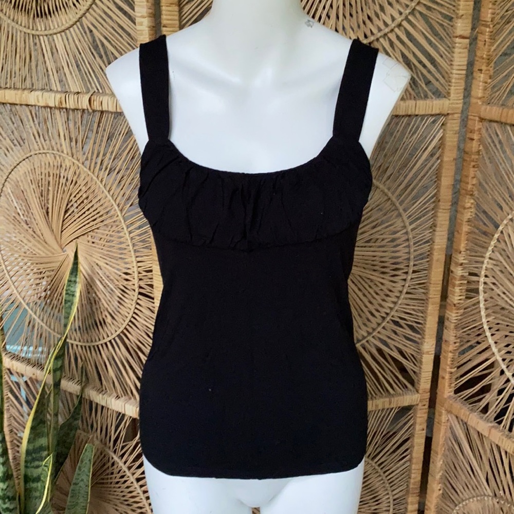 🌵INC Black Gathered Tank